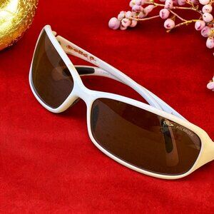 Bollé Sunglasses Serpent 10417 White Frame Light Brown Lenses Polorized Unisex